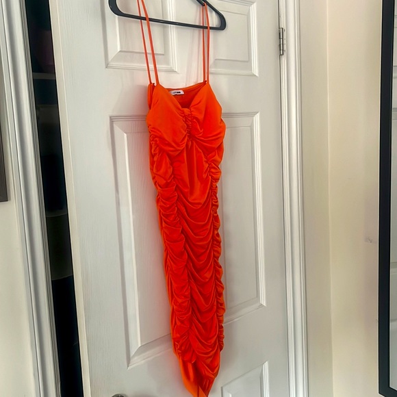 Orange cocktail dress - Picture 3 of 3